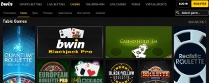 Juegos Disponibles en Bwin Casino